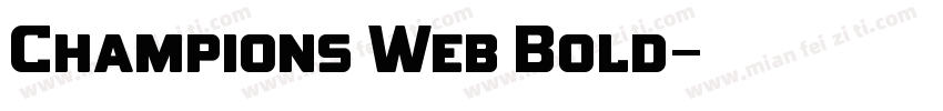 Champions Web Bold字体转换